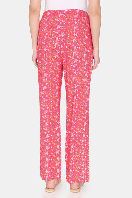 Zivame Maternity Floral Pop Woven Pyjama - Coral Paradise — image 3